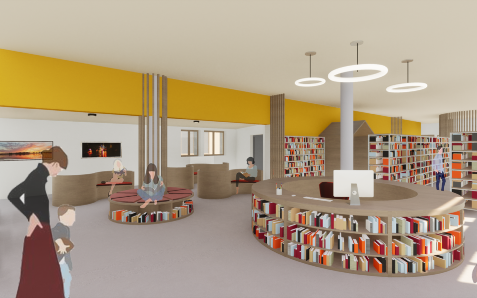 EF411 – Rénovation thermique et réagencement d’une bibliothèque