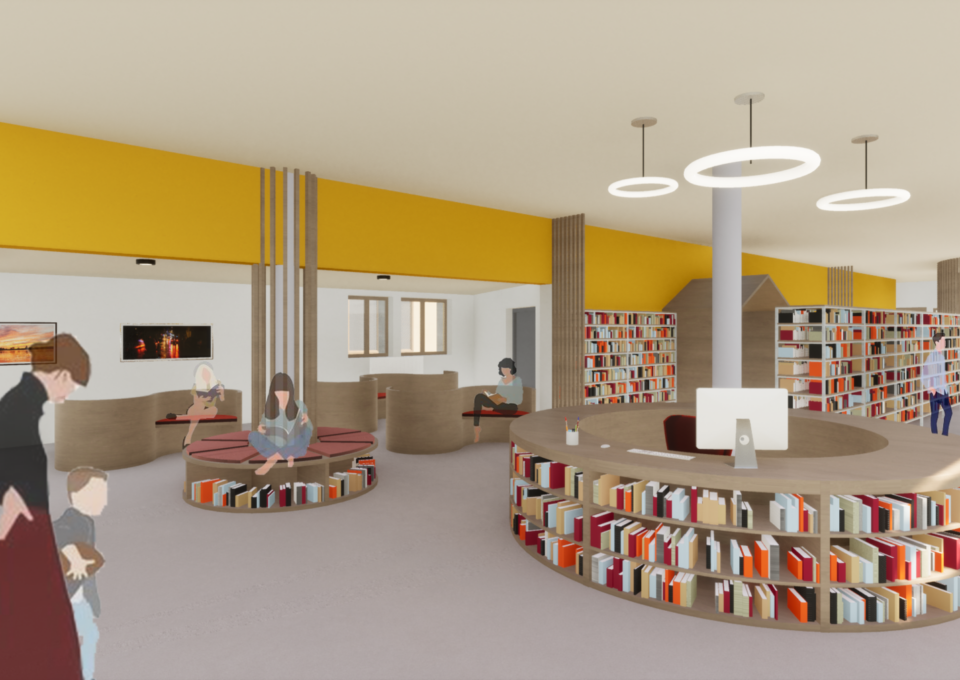 EF411 – Rénovation thermique et réagencement d’une bibliothèque